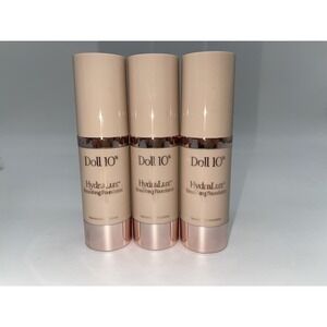 Doll 10 Hydralux Smoothing Foundation 1.0 oz NWOB - DEEP Bundle Of 3